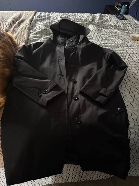 Calvin Klein Jackets & Blazers - Calvin Klein Black Hooded Trench Coat